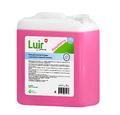 Luir Luxe Средство для мытья посуды с ароматом садовой малины, 5 л
