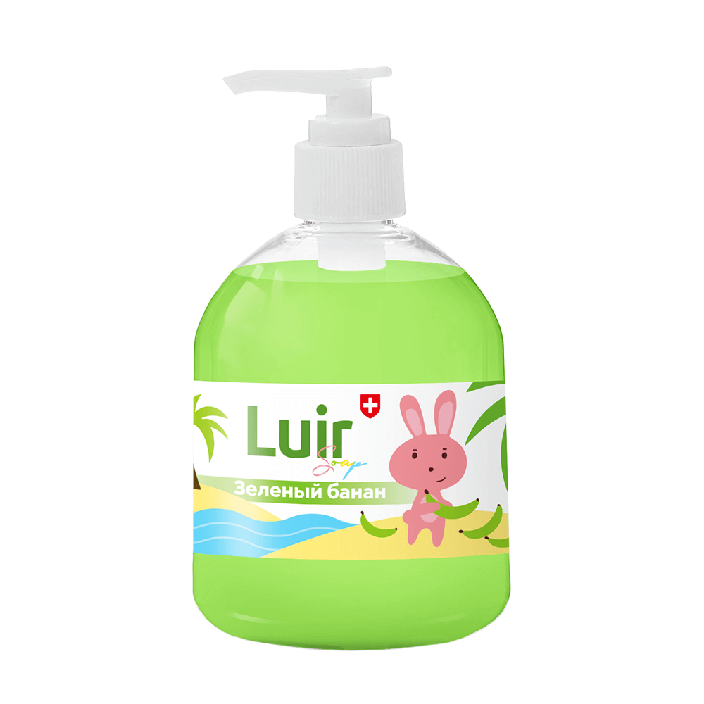Luir Soap Мыло детское с ароматом зеленый банан, 0,5 л